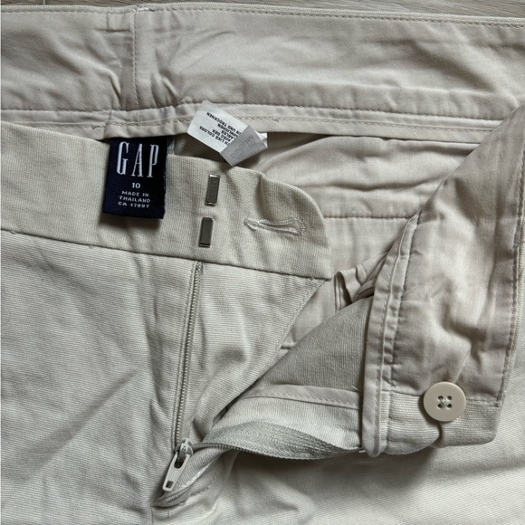 GAP cream cotton trousers - Picture 3 of 4